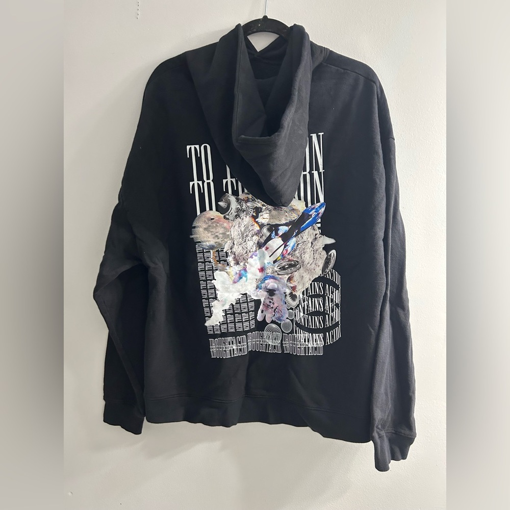 NWT acidi tees to the moon hoodie graphic hoodie unisex